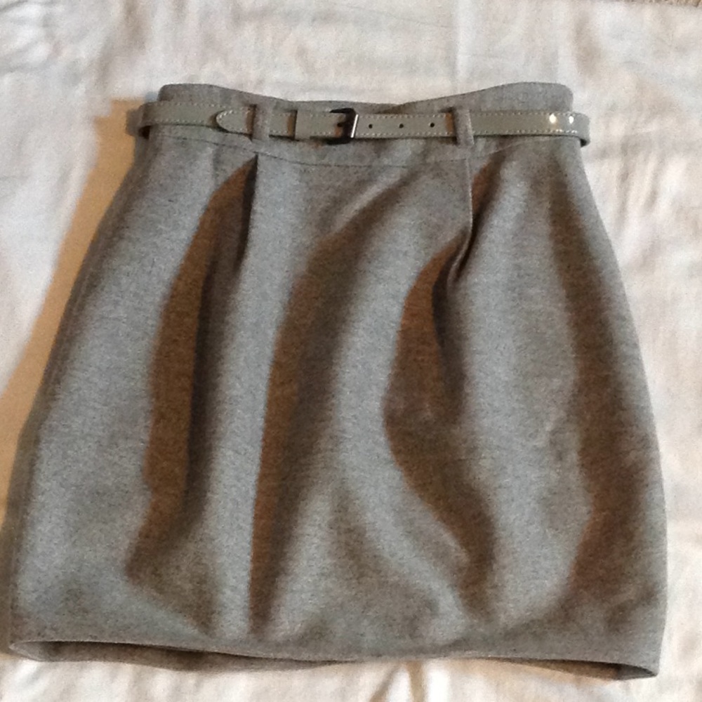 Wool bubble skirt